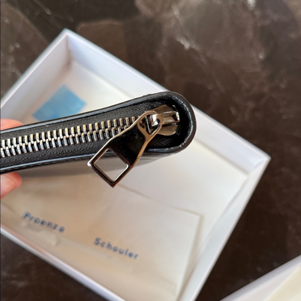 Proenza Schouler Trapeze Black Leather Wallet - Picture 5 of 9
